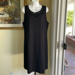 Talbots LBD Black Embellished Midi Dress Size 10 Brand New with Tag!